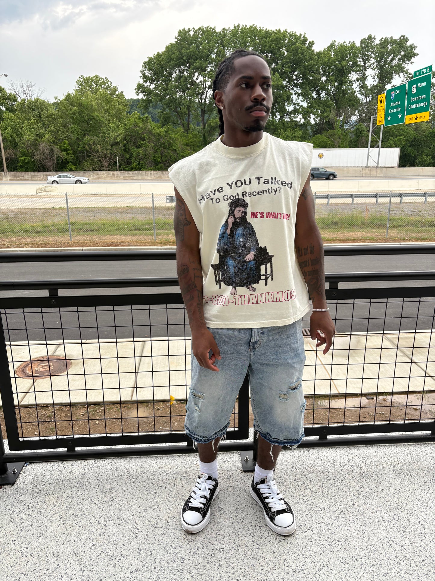 1-800-THANKMOSA Sleveless Tee